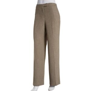 Kasper Womens Pants Straight Leg Extended Tab Cypress Grey Size 18